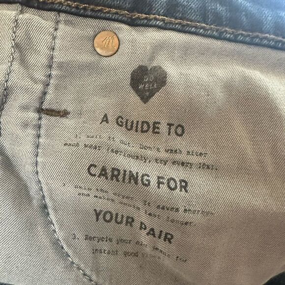 Madewell 10” High Rise Dark Blue Skinny Jeans - Picture 12 of 12